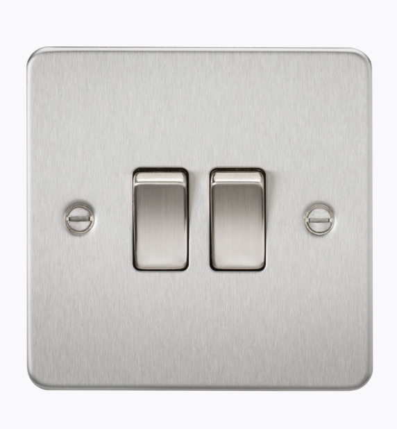 10AX 2G 2-way Switch - Brushed Chrome FP3000BC