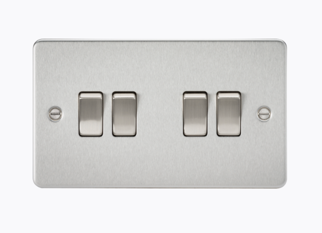 10AX 4G 2-way Switch - Brushed Chrome FP4100BC