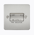 10A Fan Isolator Switch - Brushed Chrome FP1100BC