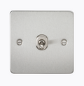 10AX 1G 2-way Toggle Switch - Brushed Chrome FP1TOGBC