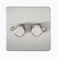 2G 2-way 10-200W (5-150W LED) Intelligent dimmer - Brushed Chrome FP2192BC