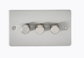 3G 2-way 10-200W (5-150W LED) Intelligent dimmer - Brushed Chrome FP2193BC