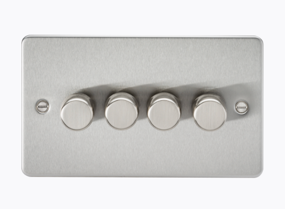 4G 2-way 10-200W (5-150W LED) Intelligent dimmer - Brushed Chrome FP2194BC