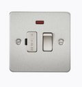 13A Switched Fused Spur Unit with Neon - Brushed Chrome FP6300NBC