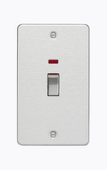45A DP Switch with Neon (2G size) - Brushed Chrome FP82MNBC