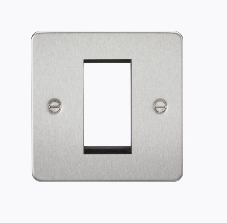 1G Modular Faceplate - Brushed Chrome FP1GBC