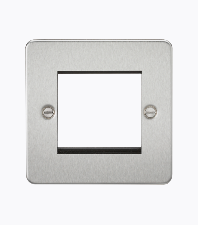 2G Modular Faceplate - Brushed Chrome FP2GBC