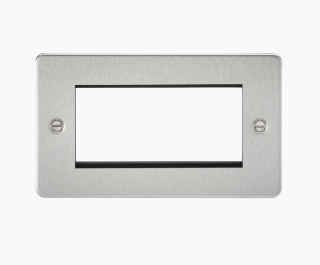 4G Modular Faceplate - Brushed Chrome FP4GBC