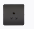 5A Unswitched Socket - Matt Black with Black Insert SF5AMB
