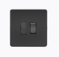 13A Switched Fused Spur Unit - Matt Black with black fuse cover SF6300MBB