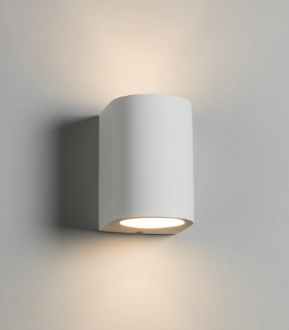 230V G9 40W Curved Up and Down Plaster Wall Light PWL5