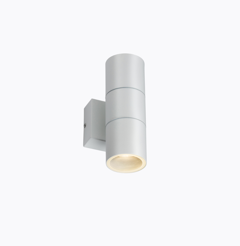 230V IP54 GU10 Up and Down Wall Light - White OWALL2W