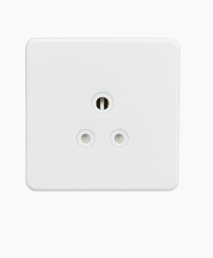 5A Unswitched Round Socket - Matt White SF5AMW