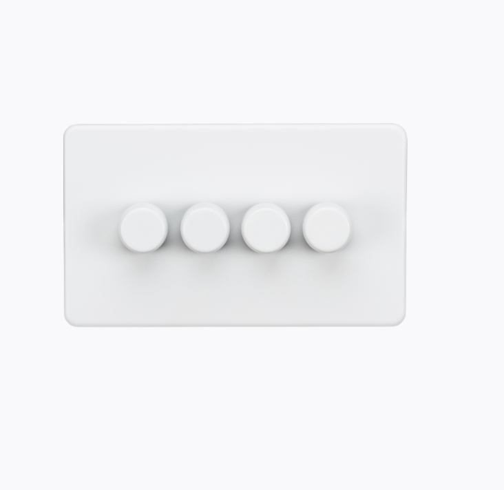 4G 2-way 10-200W (5-150W LED) Intelligent dimmer - Matt White SF2194MW