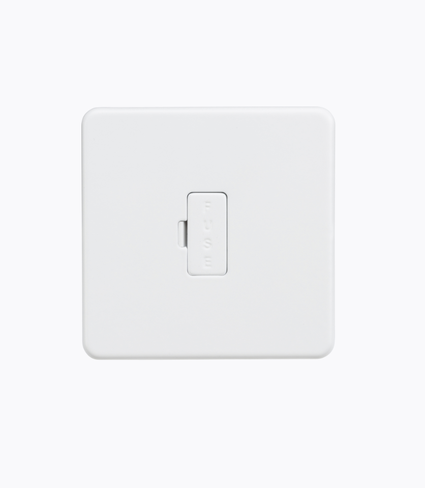 13A Fused Spur Unit - Matt White SF6000MW