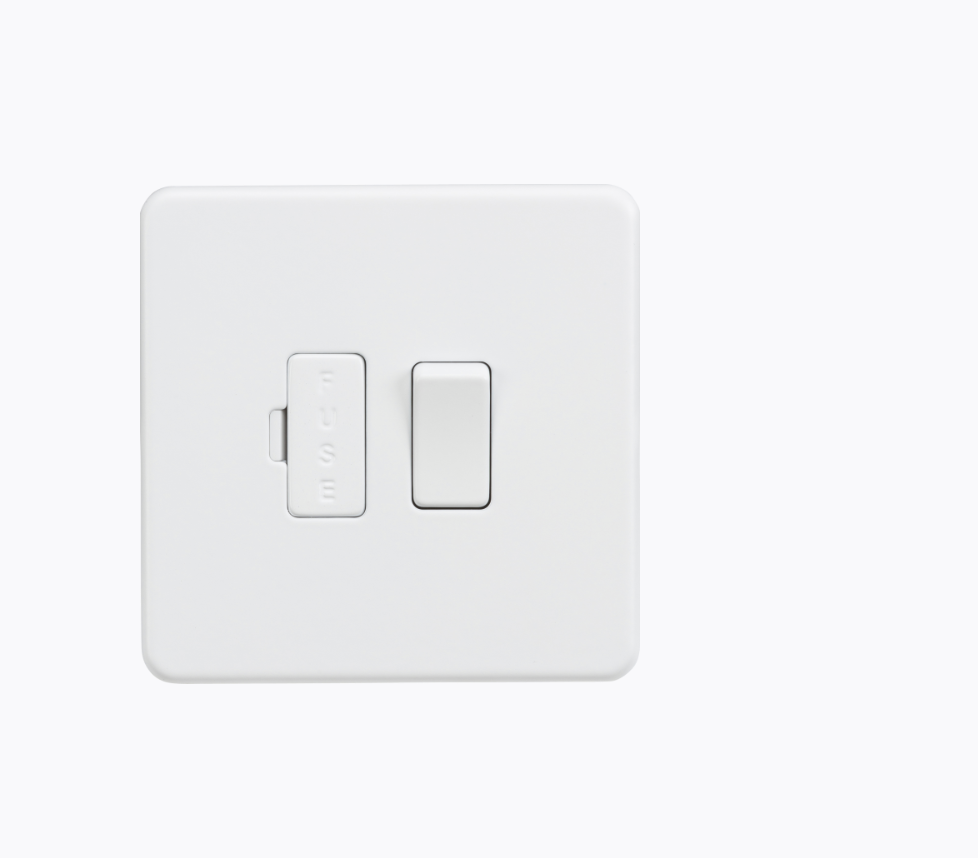 13A Switched Fused Spur Unit - Matt White SF6300MW