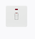45A DP Switch with Neon (1G size) - Matt White SF81MNMW