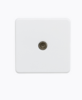 TV outlet (Non-Isolated) - Matt white SF0100MW