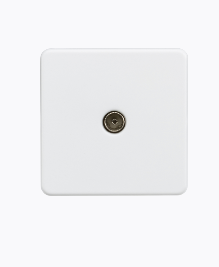 TV outlet (Non-Isolated) - Matt white SF0100MW